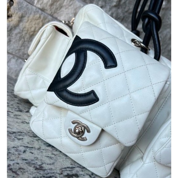 🥳New Years Sales Pricing!!CHANEL LIGNE REPORTER CAMBON WHITE QUILTED HANDBAG. - Picture 4 of 12